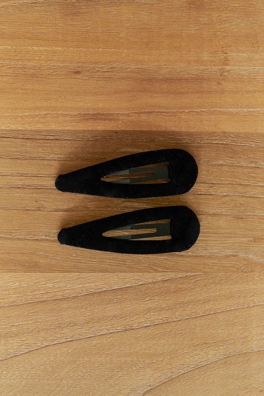 34 時髦絲絨小髮夾(一對)