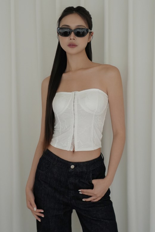 蕾絲馬甲平口BRA TOP