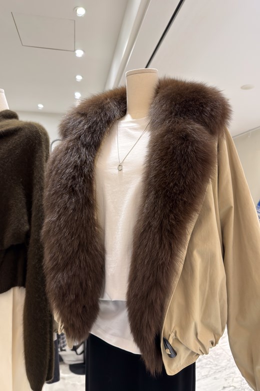 頂級真皮毛領外套