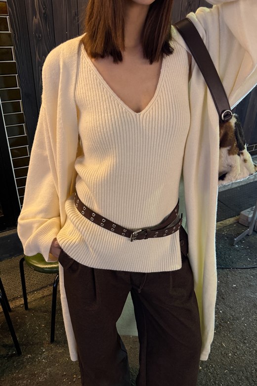 綿羊毛針織背心