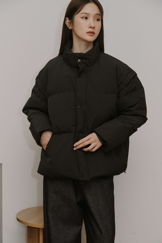 2WAY可拆袖立領羽絨外套