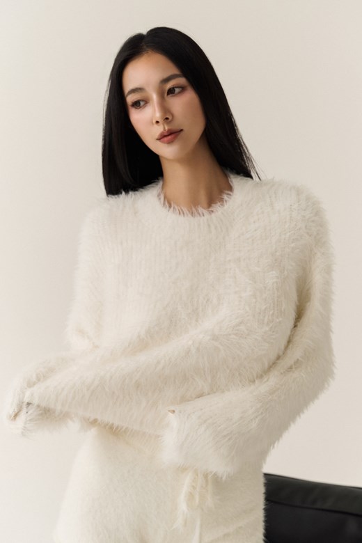 親膚仿貂毛針織上衣