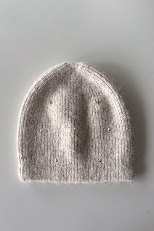 時髦鉚釘針織毛帽