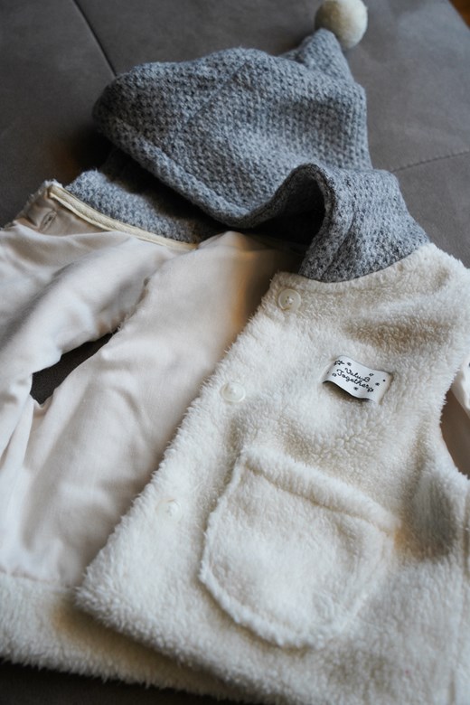 雪絨暖暖連帽背心（KIDS）