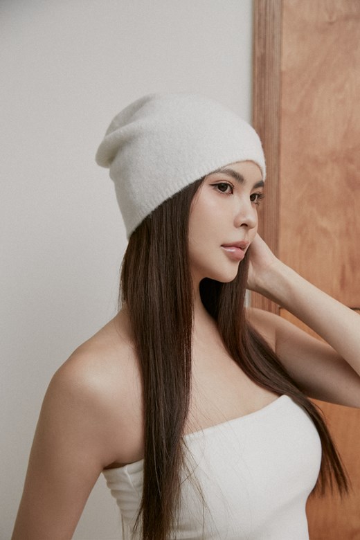 日常素色毛絨針織毛帽