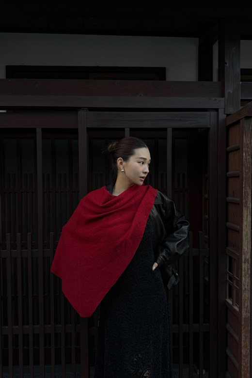 100%羊毛柔軟三角披肩圍巾