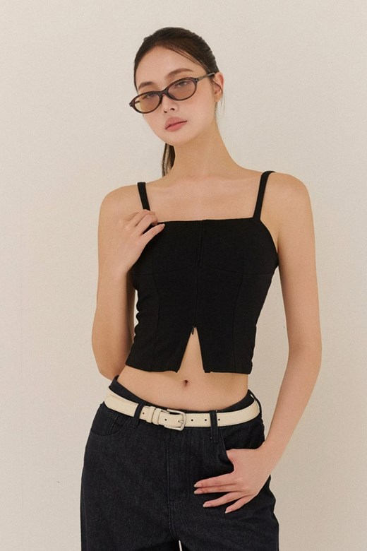 美胸拉鍊BRA TOP背心