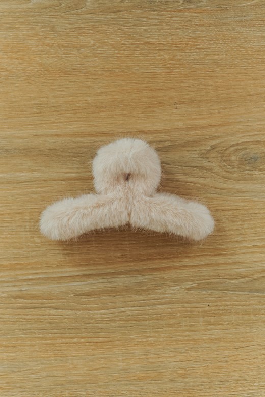 柔軟毛絨造型髮夾