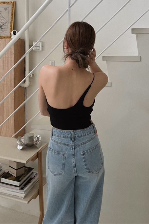 彈力單肩爆乳BRA TOP