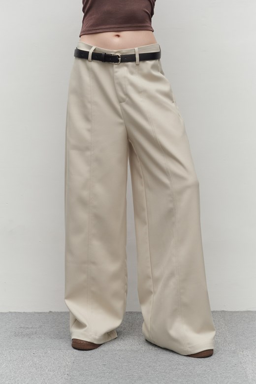 立體剪裁斜紋長褲