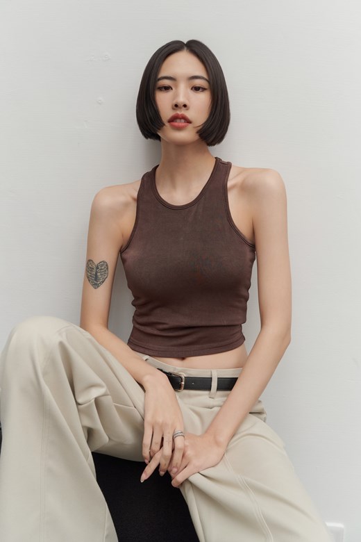 光感醋酸棉BRA TOP