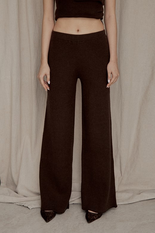 好身材厚針織長褲