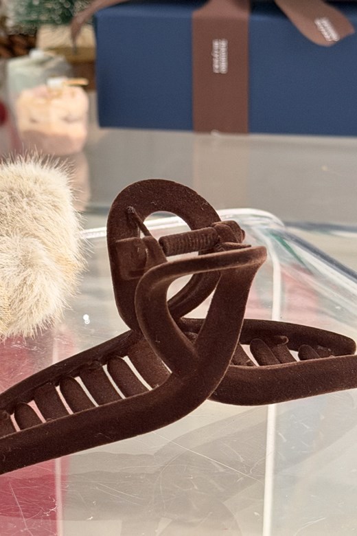 霧感毛絨髮抓夾