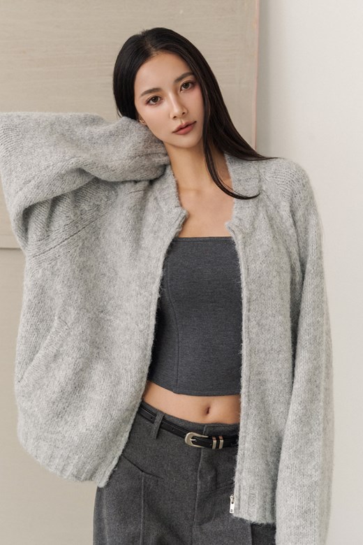 慵懶毛茸毛衣外套