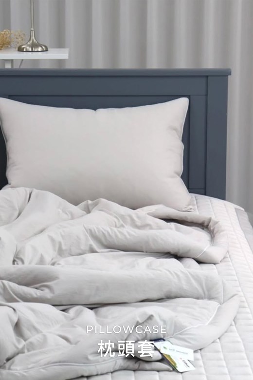 刺繡小雛菊同色枕頭套(1入)