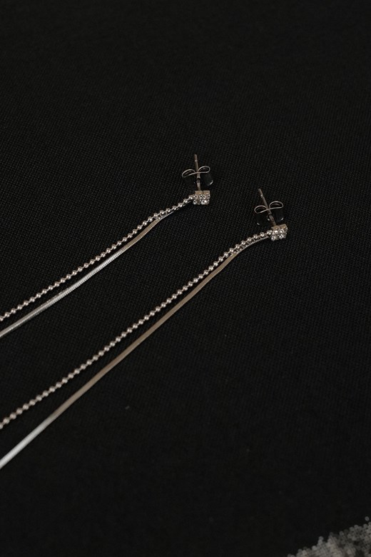 小鑽水晶閃亮垂墜耳環