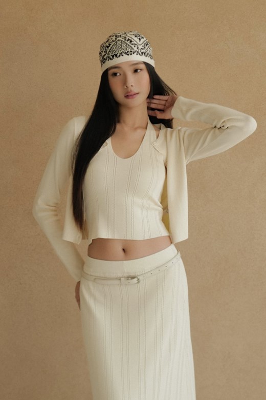 兩件式冰絲背心外套