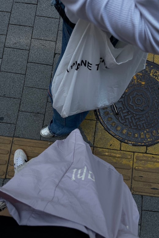 英字大容量單肩托特包
