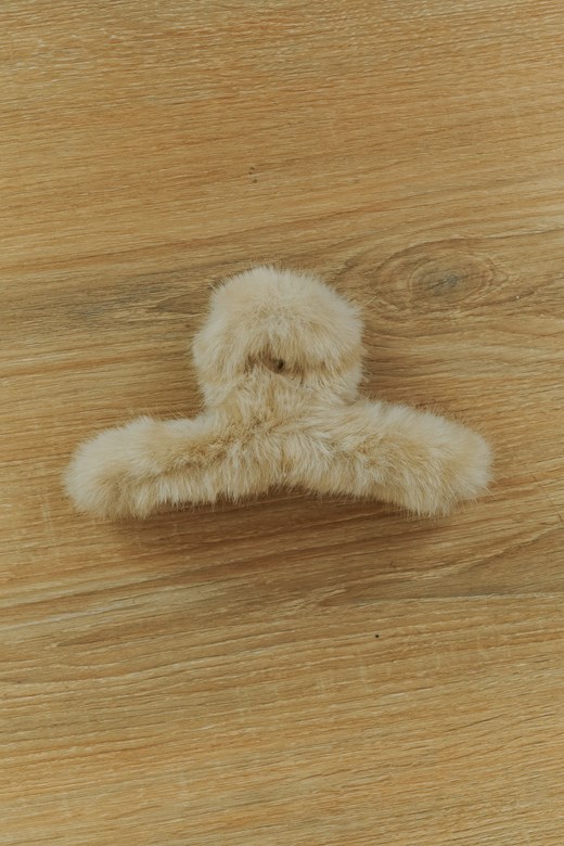 柔軟毛絨造型髮夾