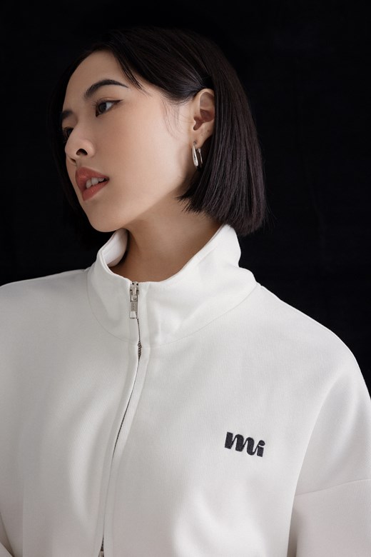mi立領雙拉鍊外套