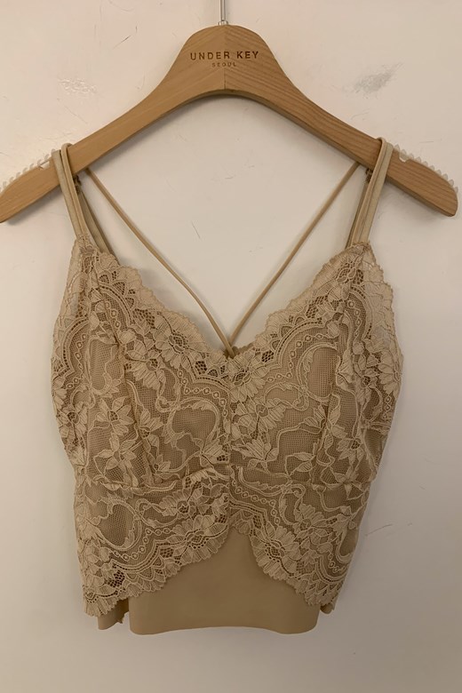 冰膚美背交叉蕾絲背心BRA TOP