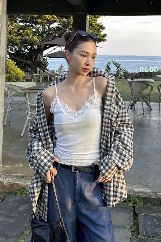 法式蕾絲細肩BRA TOP背心