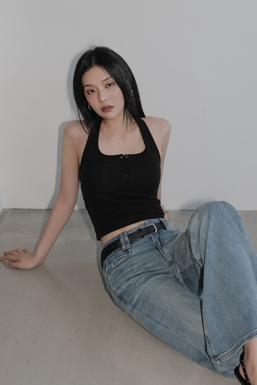 mi涼感開釦繞脖美背BRA TOP背心