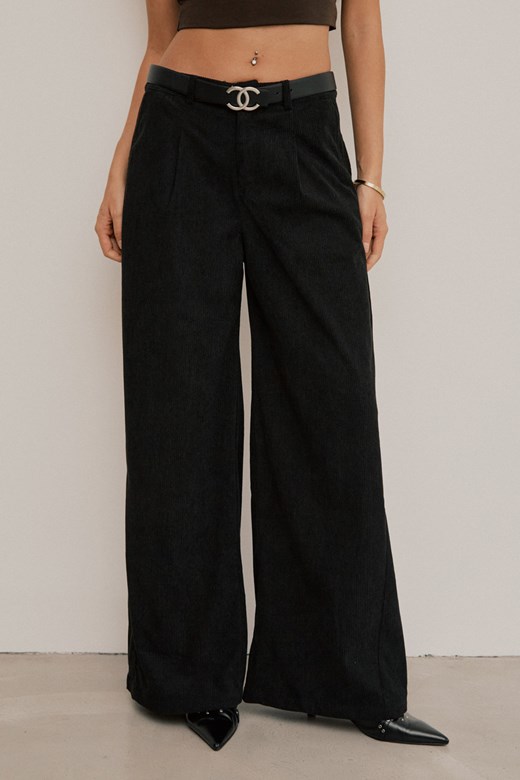 鬆弛感燈芯絨寬褲