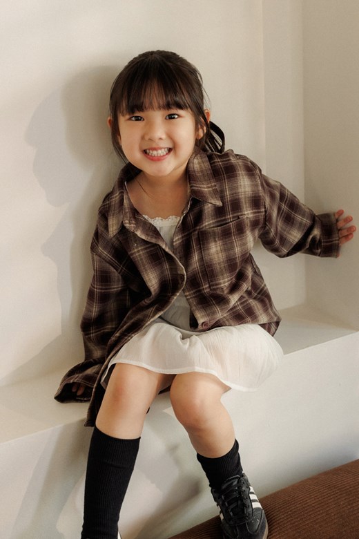 日常格紋襯衫(KID)