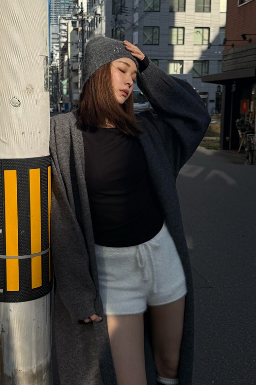 天絲羊毛垂領上衣