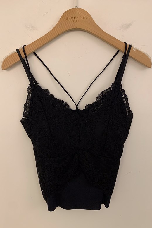 冰膚美背交叉蕾絲背心BRA TOP