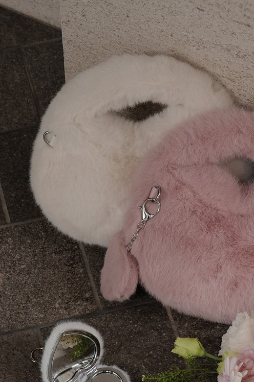 雲朵奶油毛毛手提包