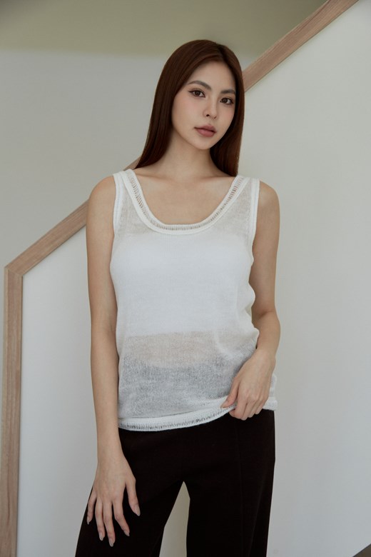 透肌馬海毛針織背心