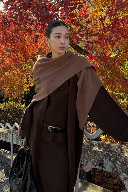 100%羊毛柔軟三角披肩圍巾