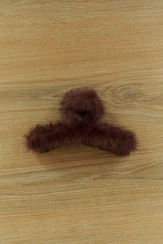 柔軟毛絨造型髮夾