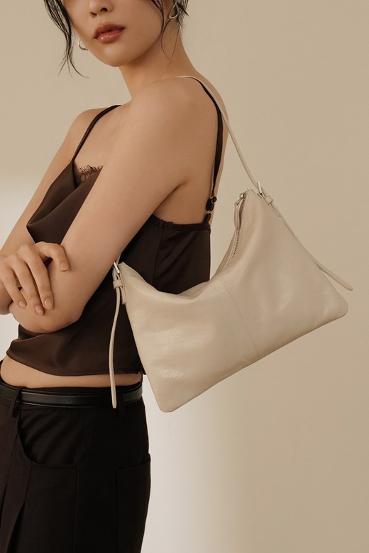 2WAY簡約牛皮單肩方包