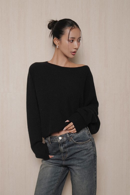 造型層次短版毛衣