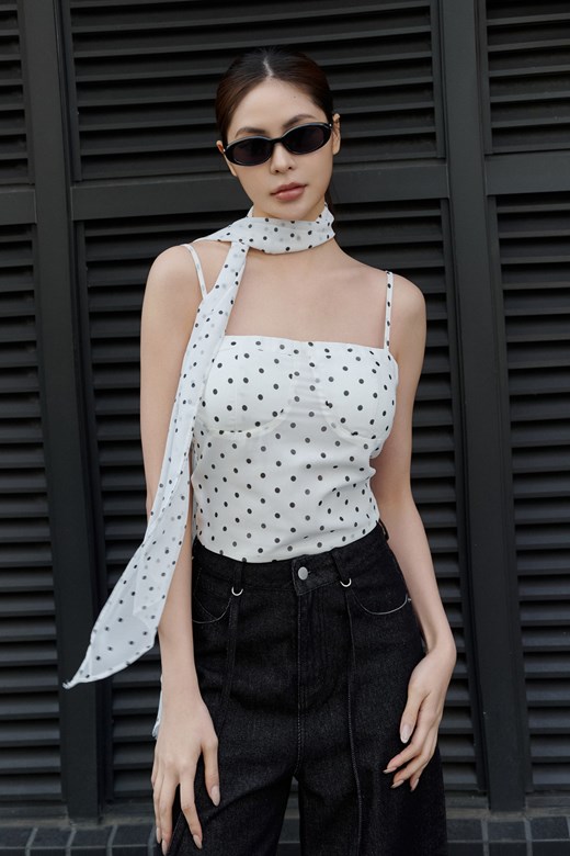 點點雪紡馬甲BRA TOP背心