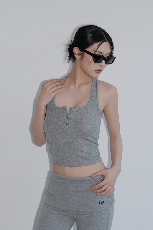 mi涼感開釦繞脖美背BRA TOP背心