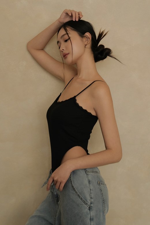 羅紋細肩連體BRA TOP