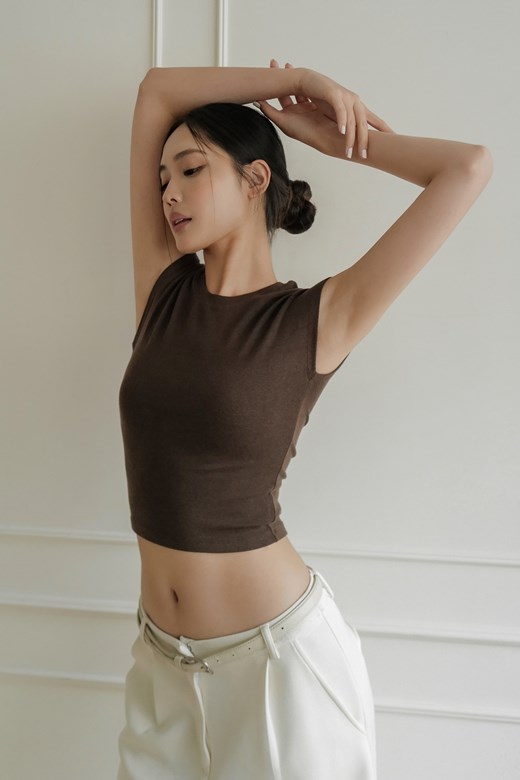 慕斯柔彈連袖短TEE(長版)