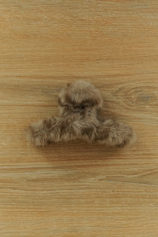 柔軟毛絨造型髮夾