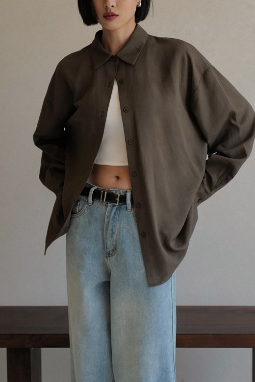 微透肌棉麻襯衫