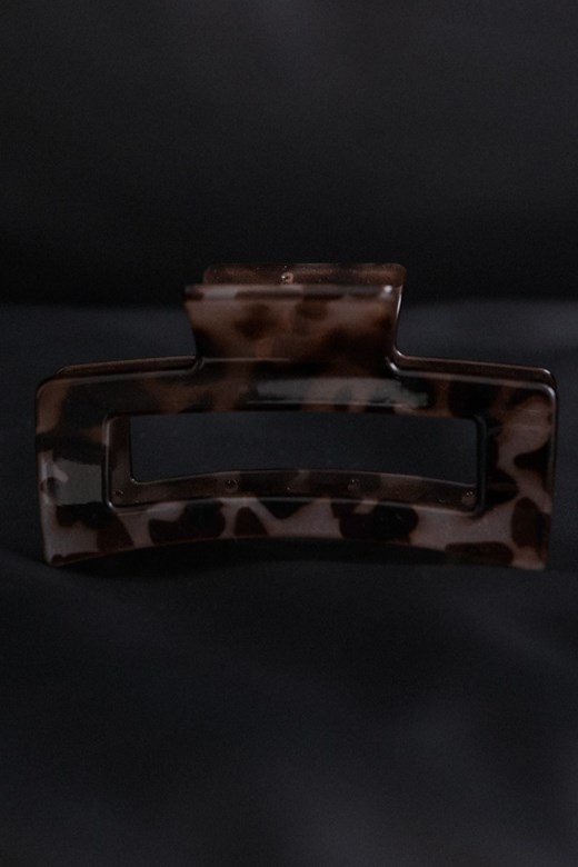 19 韓系混色方形豹紋髮夾