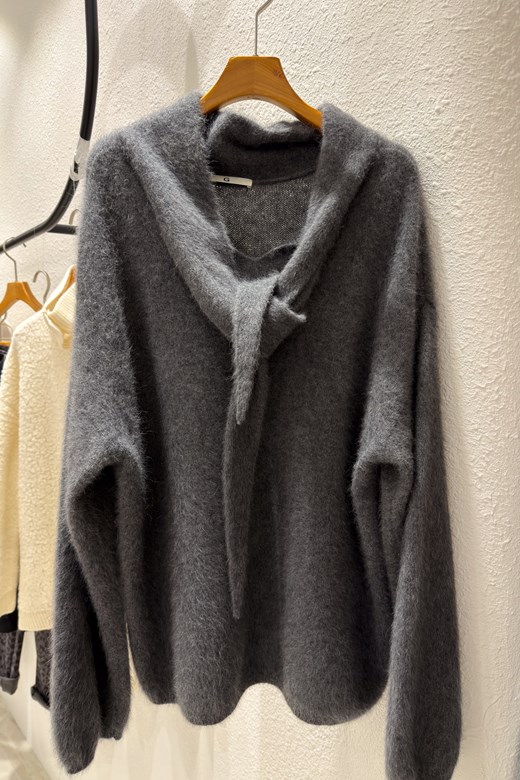 柔霧毛感高級披肩毛衣