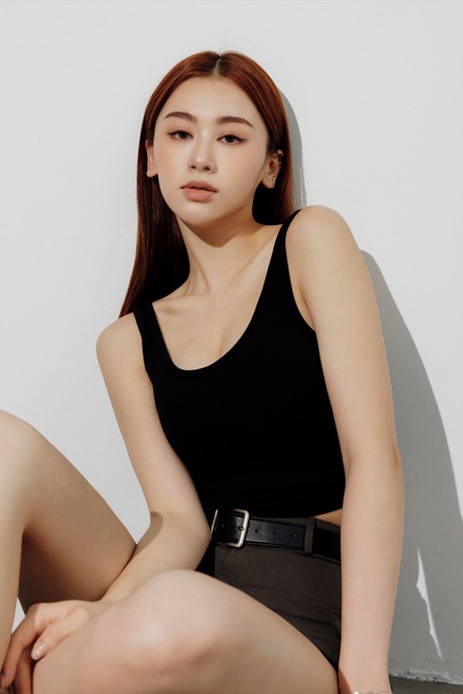mi金屬標羅紋BRA TOP