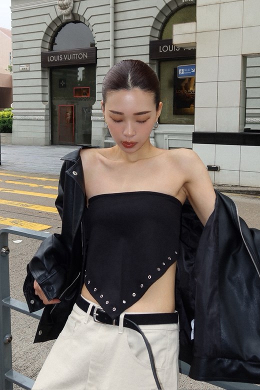 銀圈三角綁帶腰飾