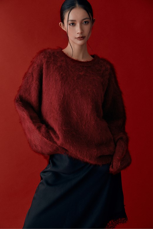 溫暖羊駝針織毛衣