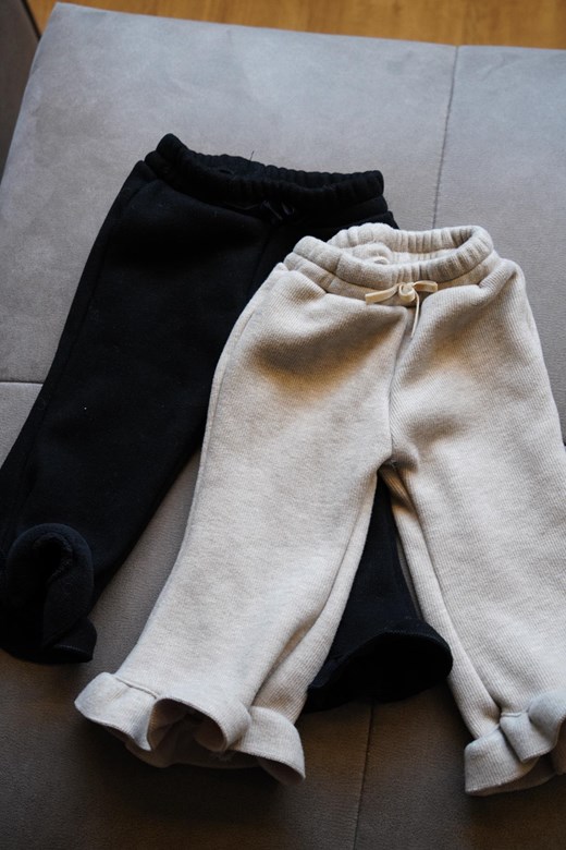 微荷葉針織鬆緊褲 (KIDS)