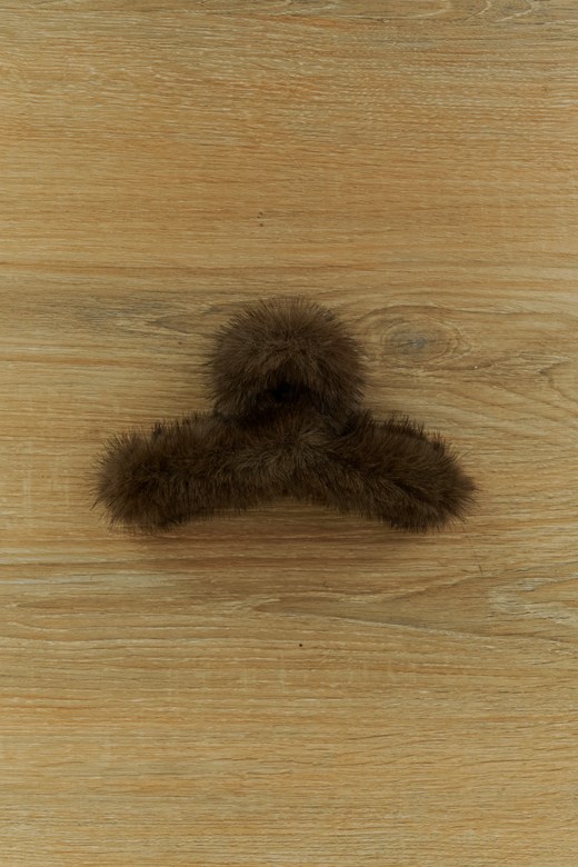 柔軟毛絨造型髮夾